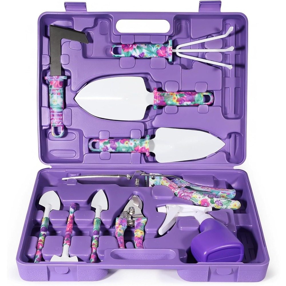 Gardening Tools Knife - 10-Piece Gardening Tools Set with Floral-Print