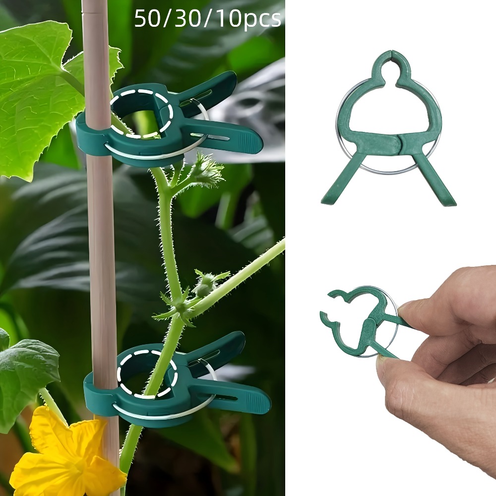 Gardening Tools For Vines - 10/30/50pcs Adjustable Plant Clips - Reusable