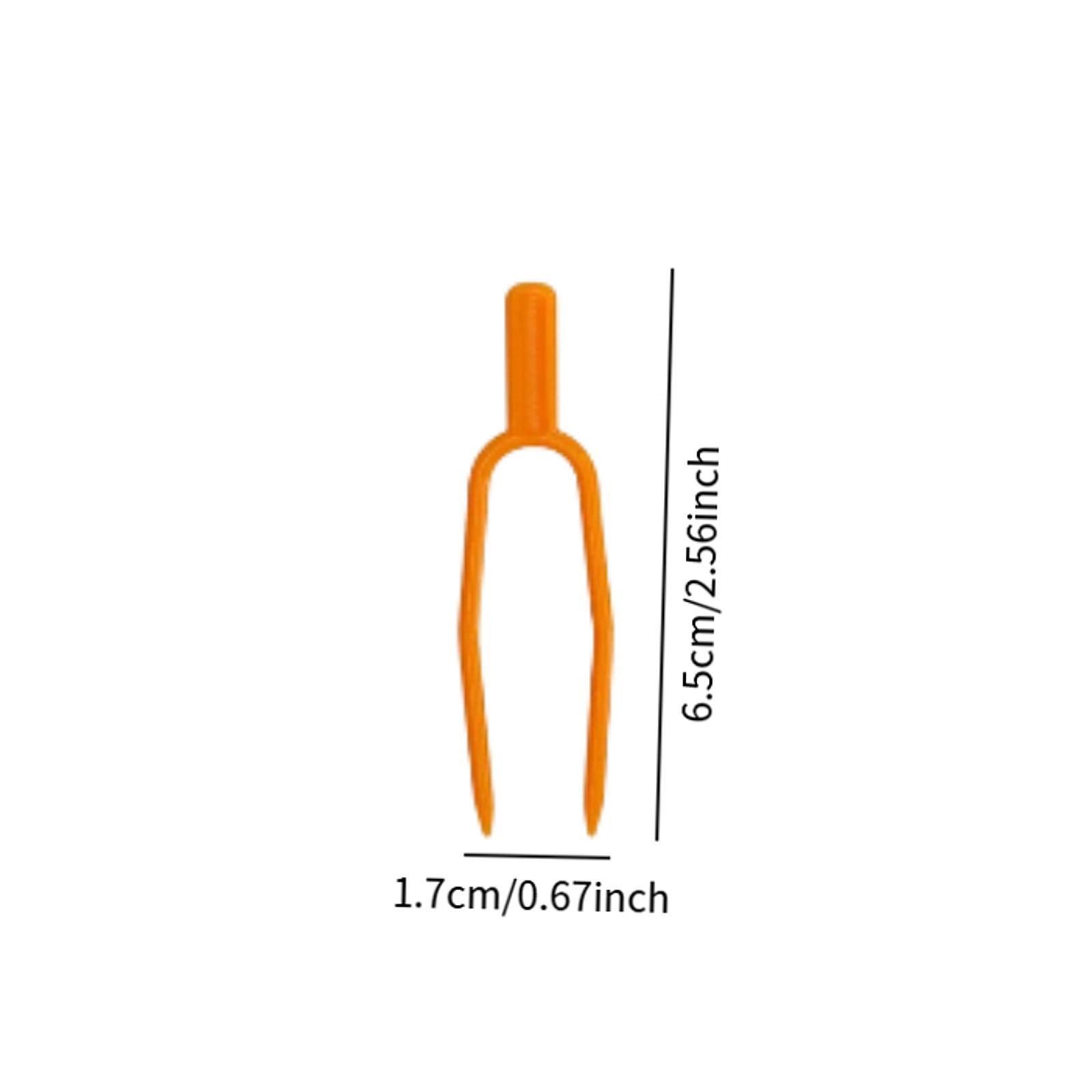 Gardening Tools For Vines - Plant Stem Fixator Clips Orange Plastic