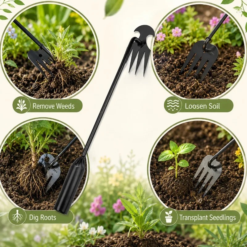 2 in 1 Garden Rake Manual Seed - огляд і ціна Grass Seed Spreader