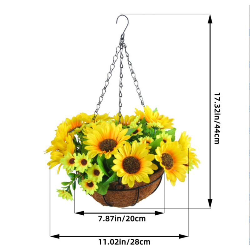 MALL Artificial Hanging Flower - огляд і ціна Gardening Tools Yellow