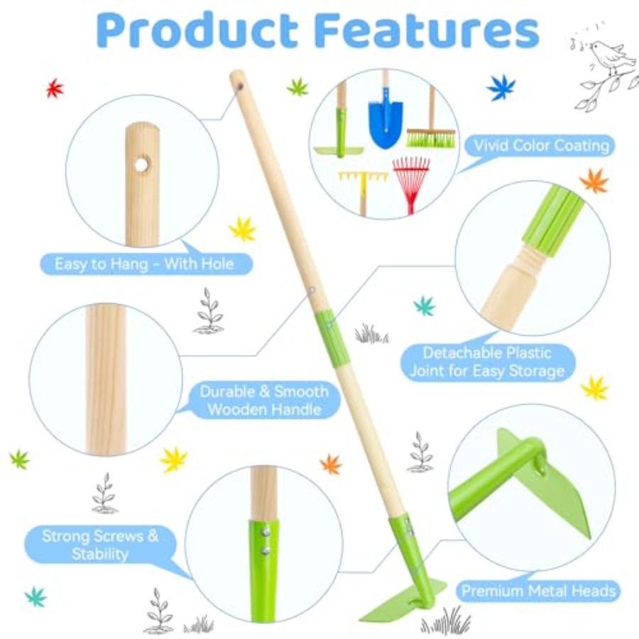 Garden Tool Set: Safe Toddler  - огляд і ціна Gardening Tools Toddler