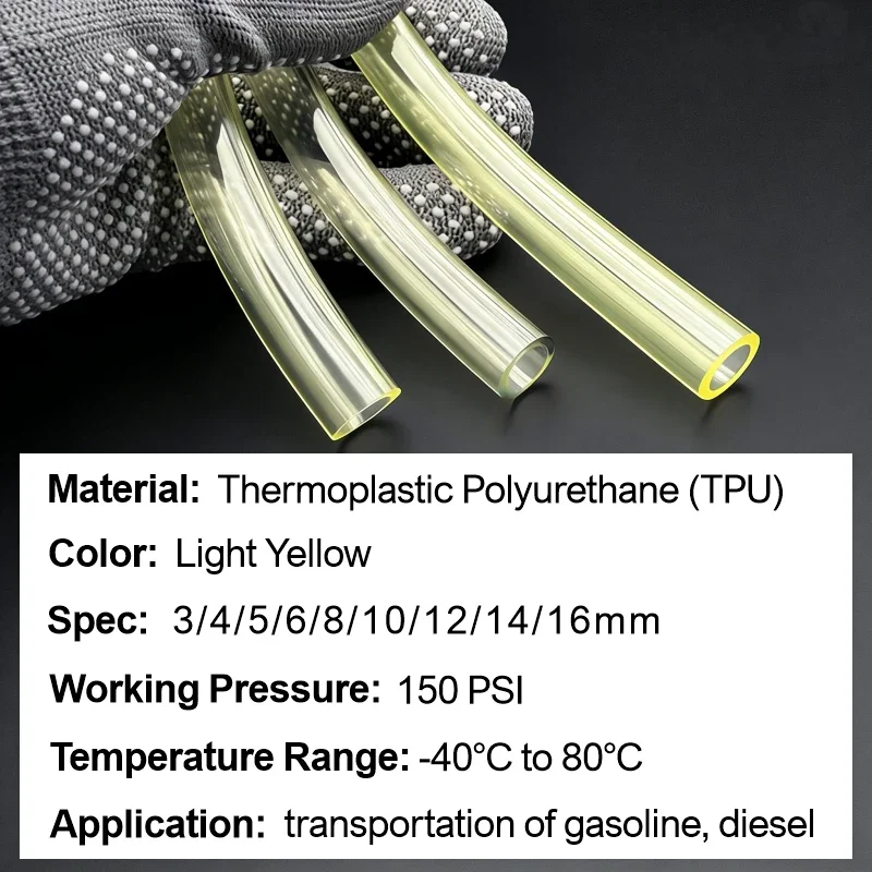 Oil Proof Anti-Aging TPU Fuel  - огляд і ціна Gardening Tools Yellow
