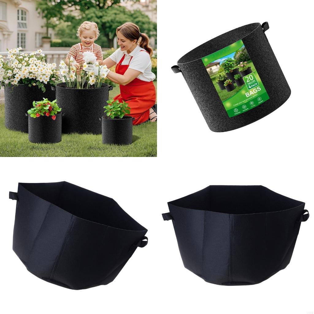   4x Reinforced Grow Pots Gard - огляд і ціна Grow Bags