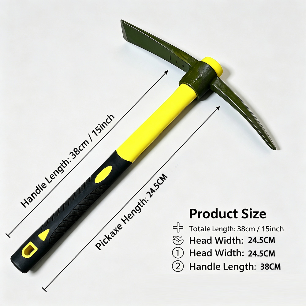 1-Piece 15-Inch Mattock Hoe Se - огляд і ціна Gardening Tools Yellow