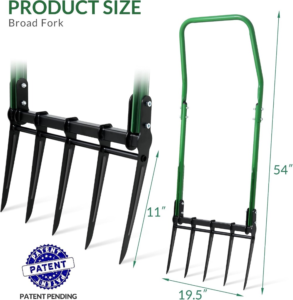 Heavy Duty 5-Tine Broad Fork G - огляд і ціна Gardening Tools For Digging