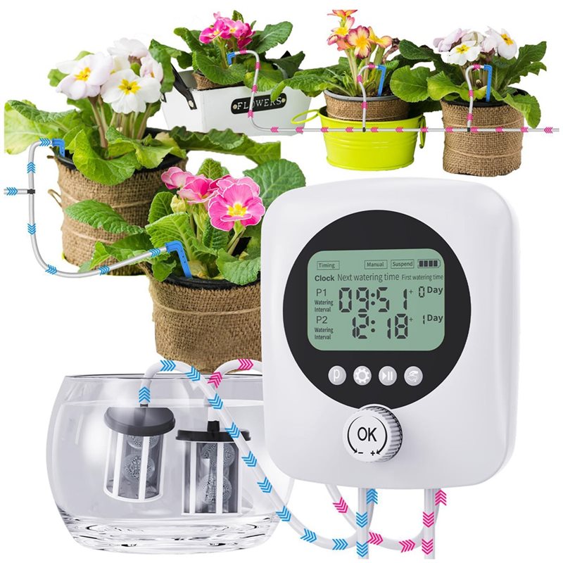 ALIM-For 30 Potted Plants Dual - огляд і ціна Automatic Plant Waterer