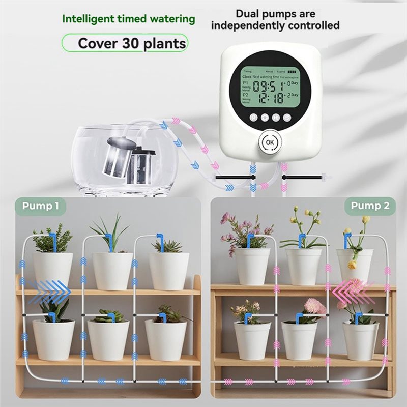 ALIM-For 30 Potted Plants Dual - огляд і ціна Automatic Plant Waterer