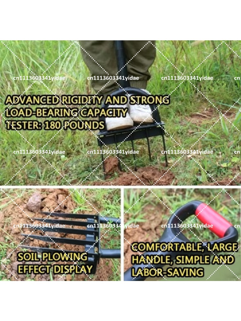 Steel Garden Fork Manual Soil  - огляд і ціна Gardening Tools For Digging